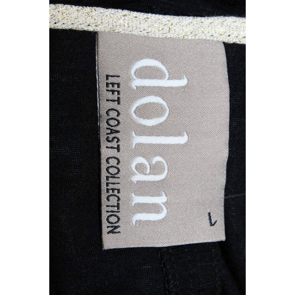 Dolan $78 Sz L Black Mixed Lace Velvet Polyester Blend Top - Picture 5 of 9